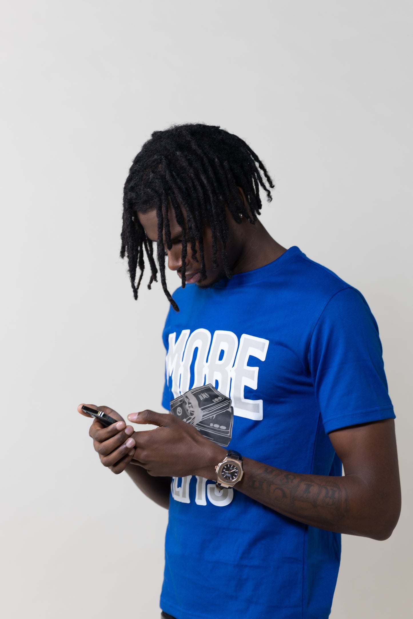 MOREFLYYS T,SHIRT,BLUE